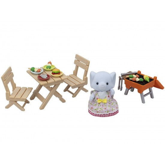Sylvanian Families - BBQ Picnic Set & Elephant Girl - Grace and Fox