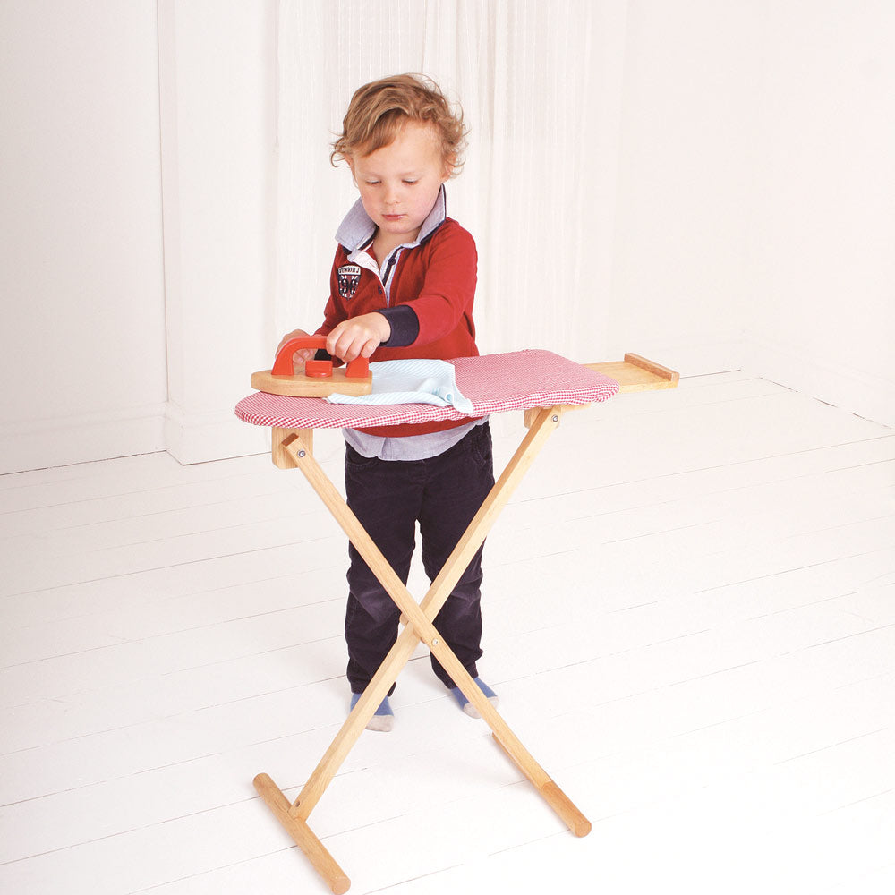 Bigjigs Wooden Ironing Board With Iron - Grace and Fox