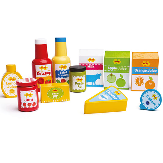 Bigjigs Chilled Groceries Wooden Play Food Set - Grace and Fox