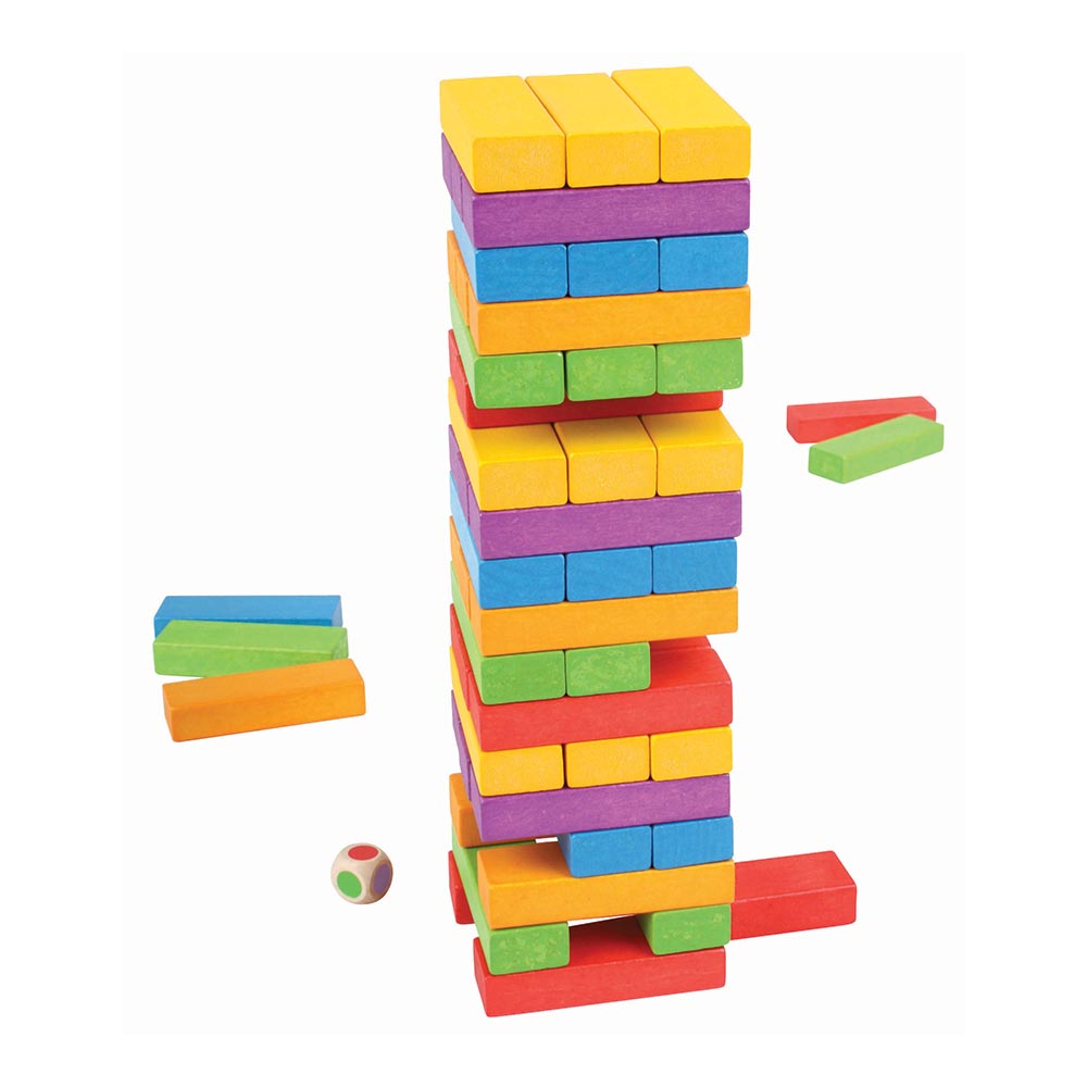 Bigjigs Wooden Stacking Tower Game - Grace and Fox