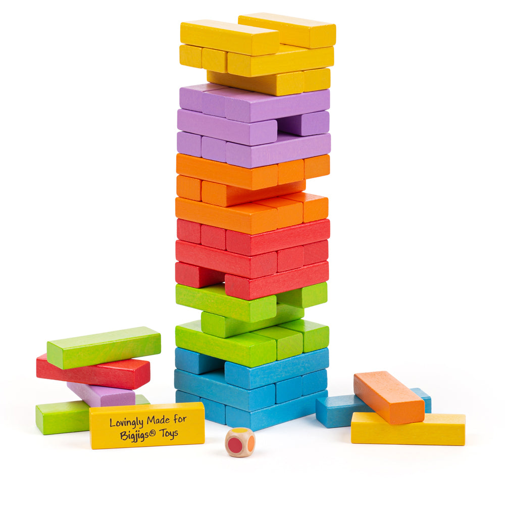 Bigjigs Wooden Stacking Tower Game - Grace and Fox