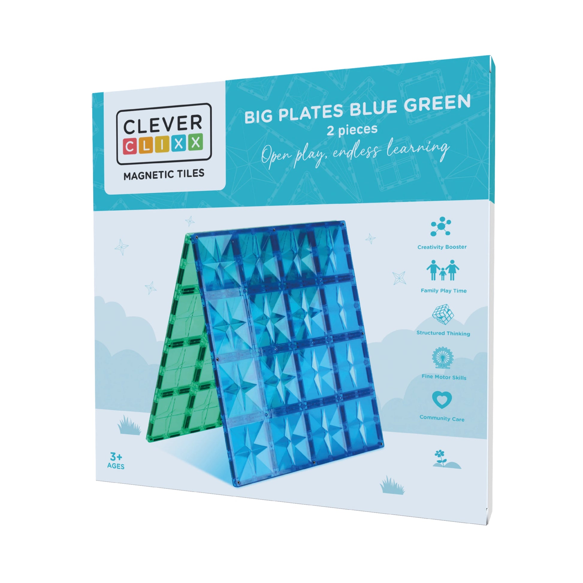 Cleverclixx - Big Plates Blue Green | 2 Pieces - Grace and Fox