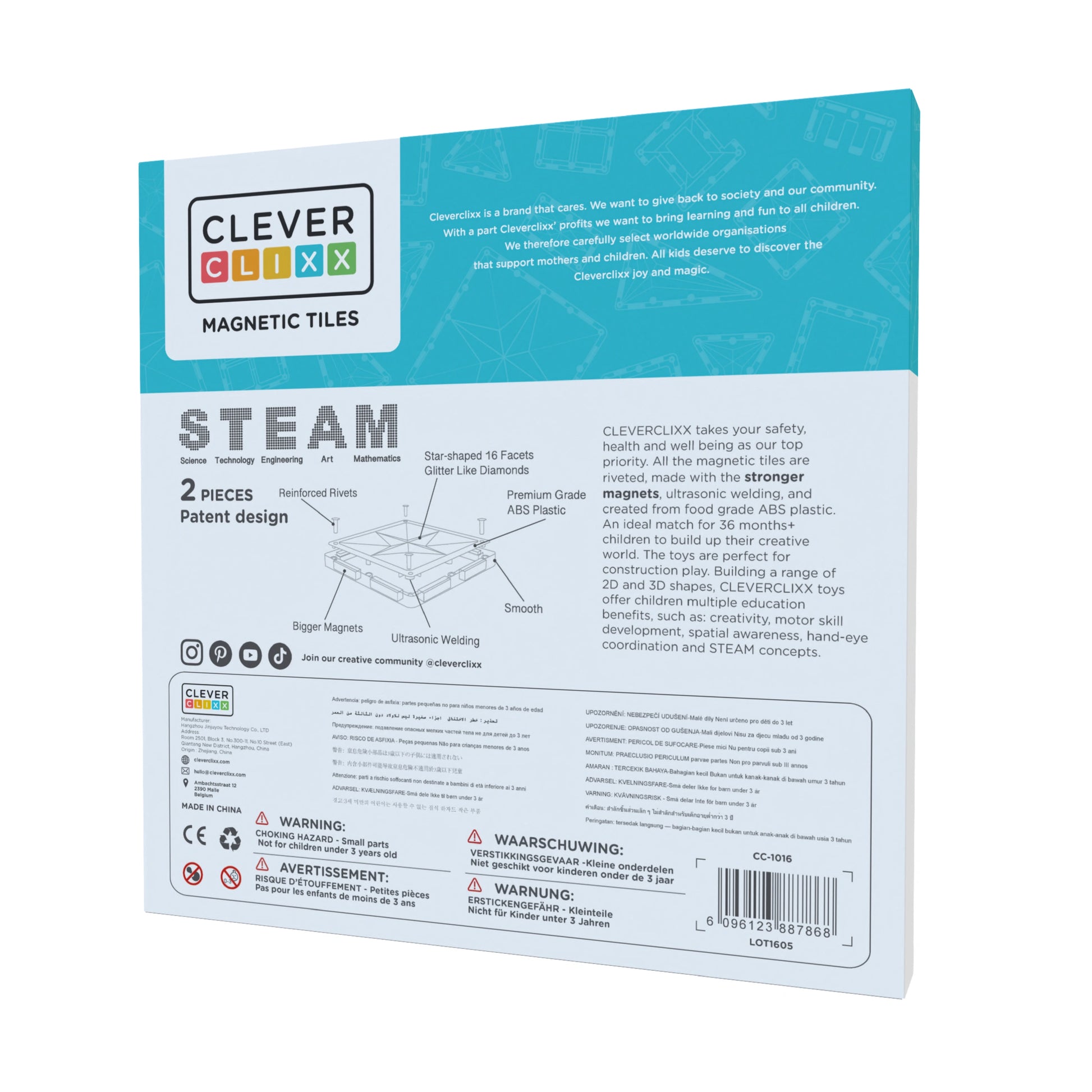 Cleverclixx - Big Plates Blue Green | 2 Pieces - Grace and Fox