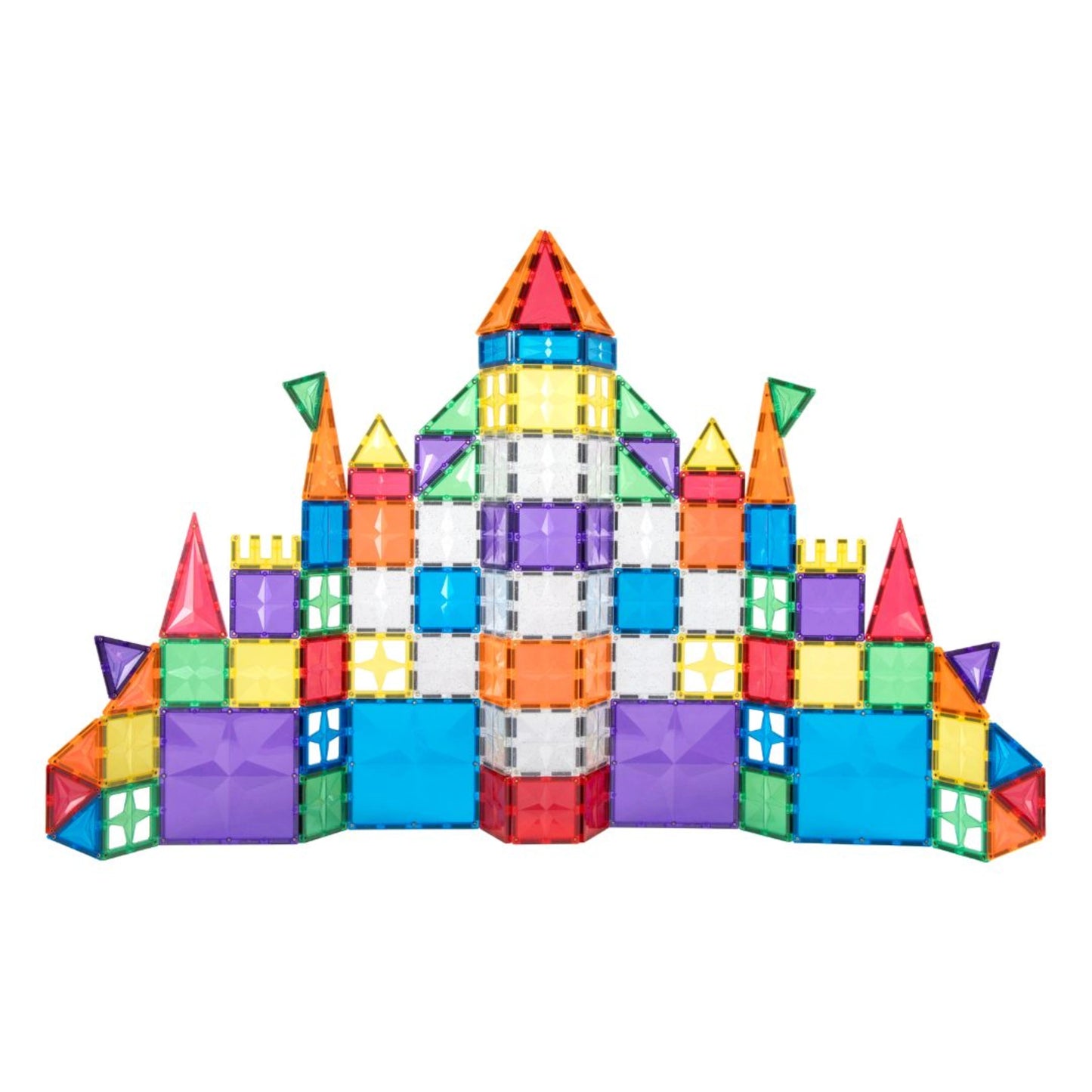 Cleverclixx Inventive Pack Intense Limited Edition – 125-Piece Magnetic Tile Building Set - Grace and Fox