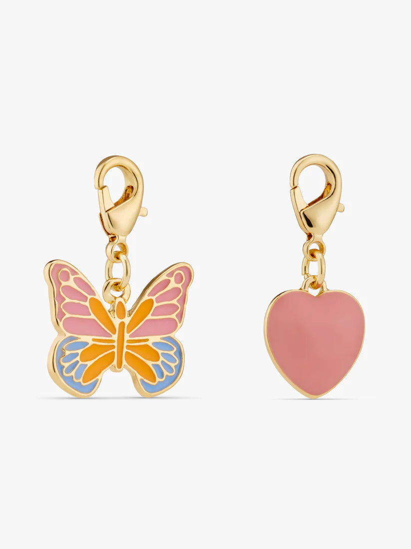 Stych - BE CHARMED! Butterfly and Heart Charms - Grace and Fox