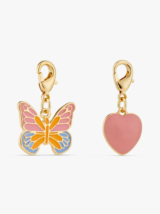 Stych - BE CHARMED! Butterfly and Heart Charms - Grace and Fox