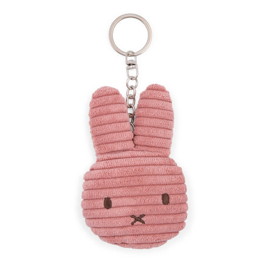 Miffy Flat Corduroy ECO Keyring Dusty Rose - 10cm - Grace and Fox