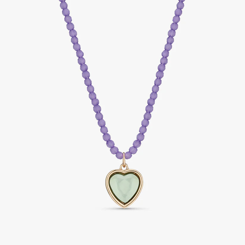 Stych - Heart Gem Colour Favourite Beaded Necklace - Grace and Fox