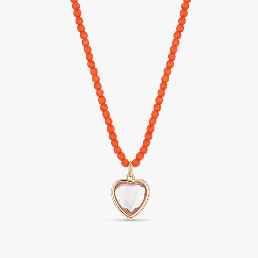 Stych - Heart Gem Colour Favourite Beaded Necklace - Grace and Fox