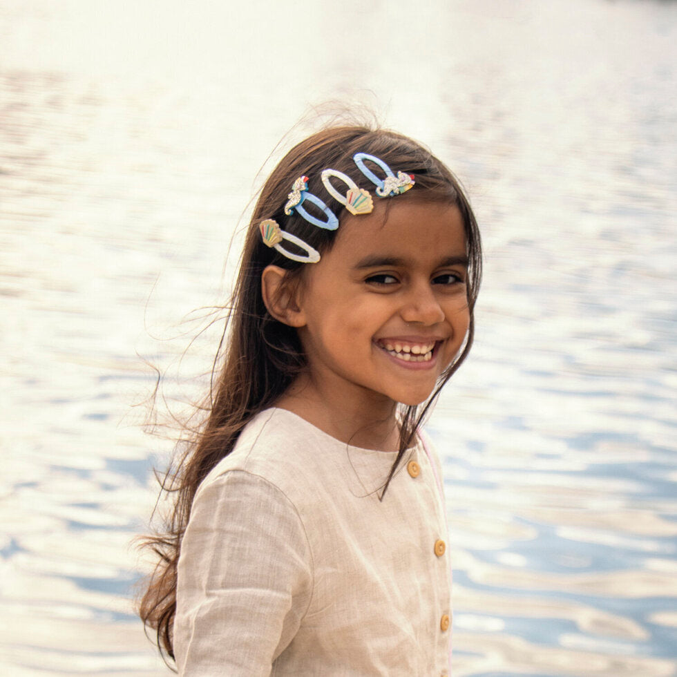 Rainbow Shell Hair Clips - Rockahula