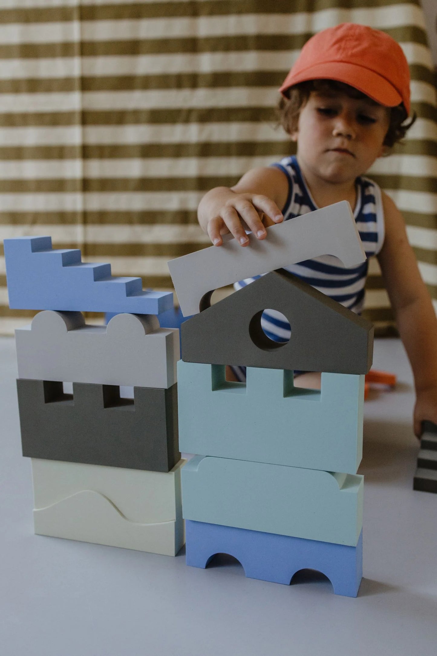 Moes Foam Puzzle Blocks - Sky - Grace and Fox