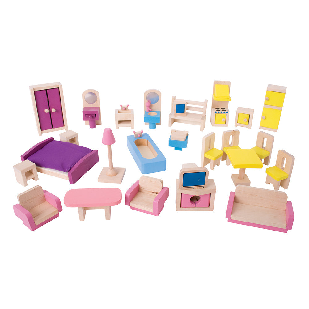 Bigjigs Wooden Dolls Furniture Set - Grace and Fox