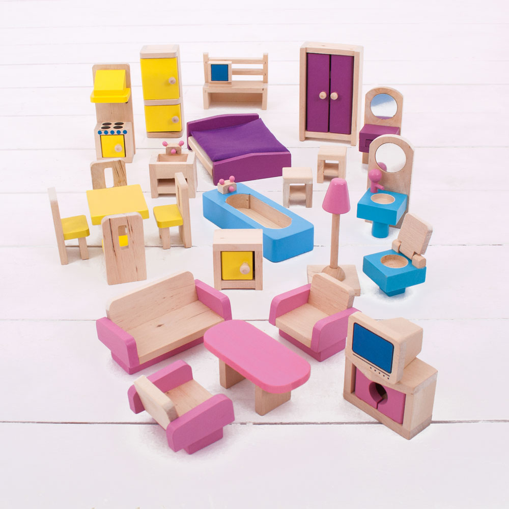 Bigjigs Wooden Dolls Furniture Set - Grace and Fox