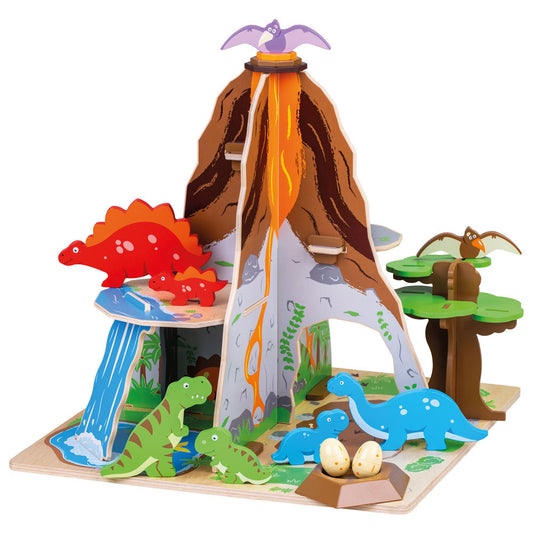 Bigjigs Dinosaur Island Wooden Toy Set - Grace and Fox