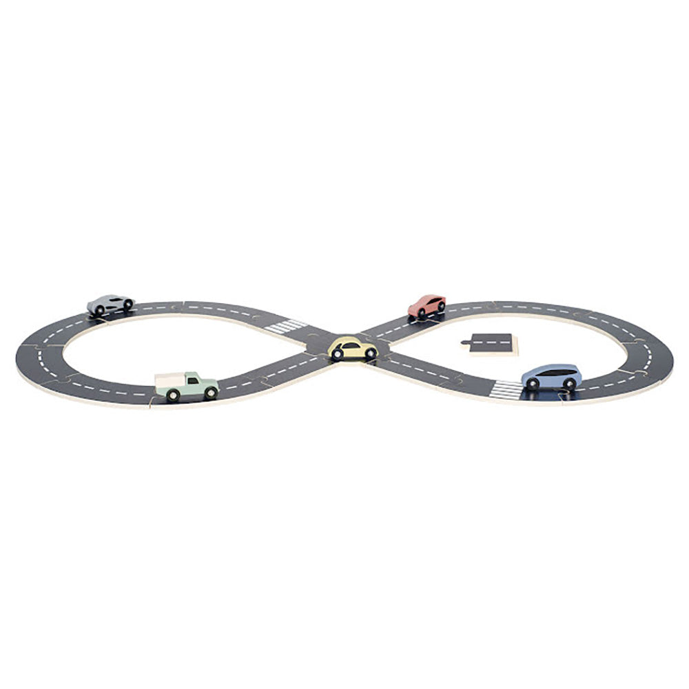 Jabadabado Wooden Car Track with Cars - Grace and Fox