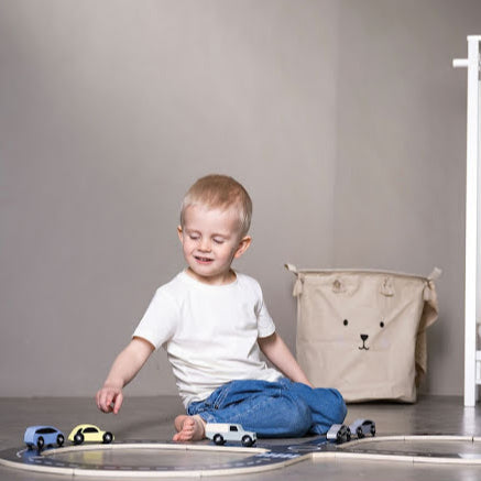 Jabadabado Wooden Car Track with Cars - Grace and Fox