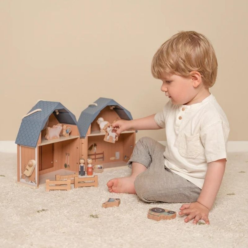 Little Dutch - Portable Farm Wooden Dollhouse - Grace and Fox