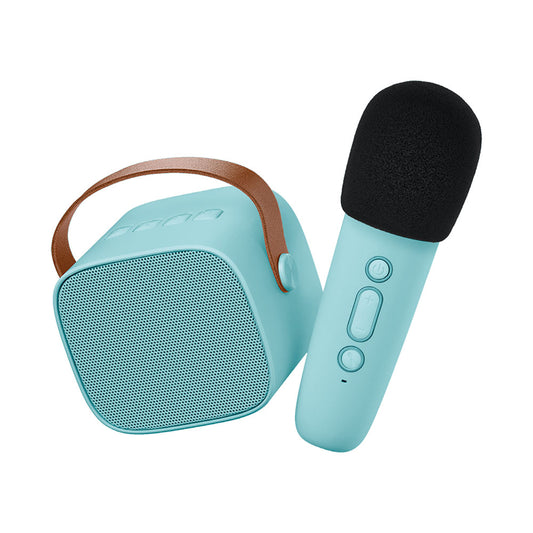 Lalarma Karaoke Bluetooth Speaker with Wireless Microphone - Blue - Grace and Fox