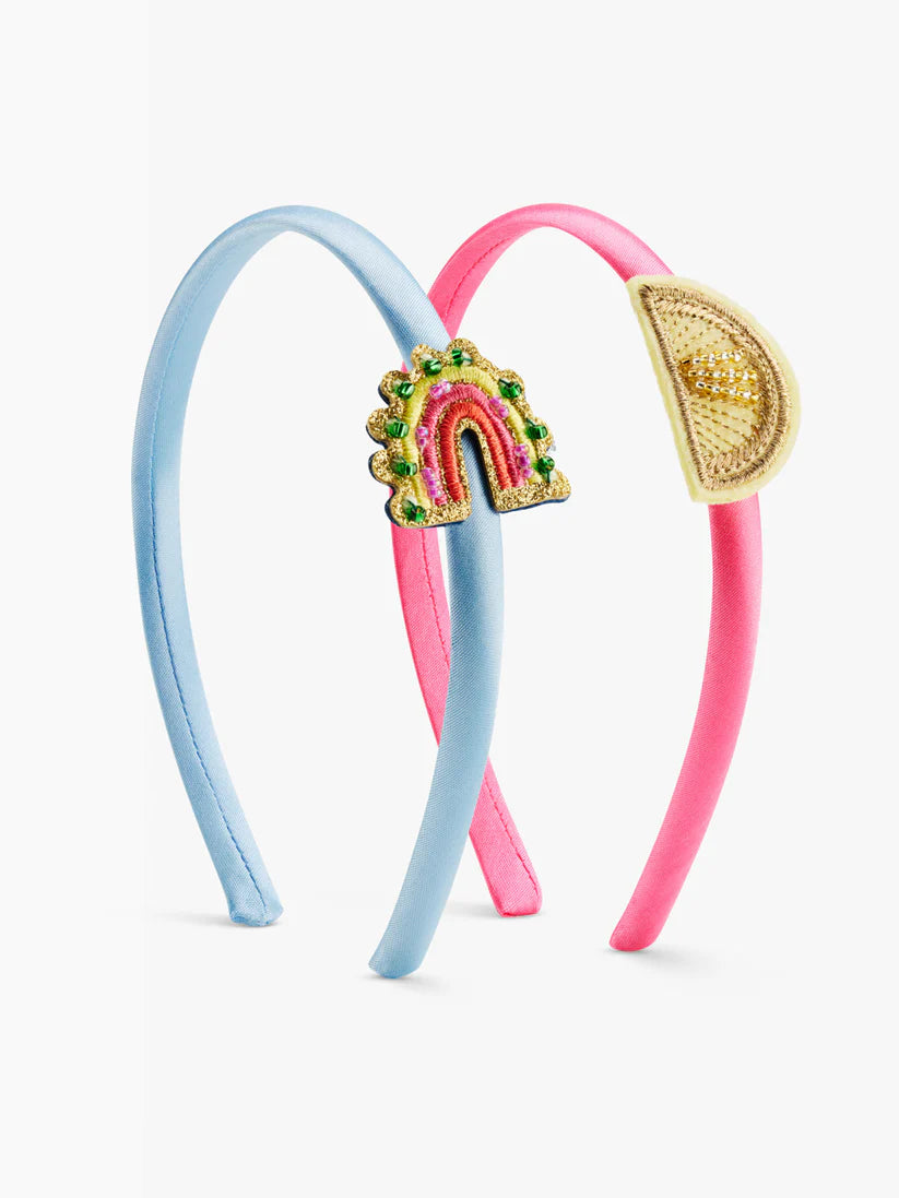 Stych - Lemon and Rainbow Beaded Headbands - Grace and Fox