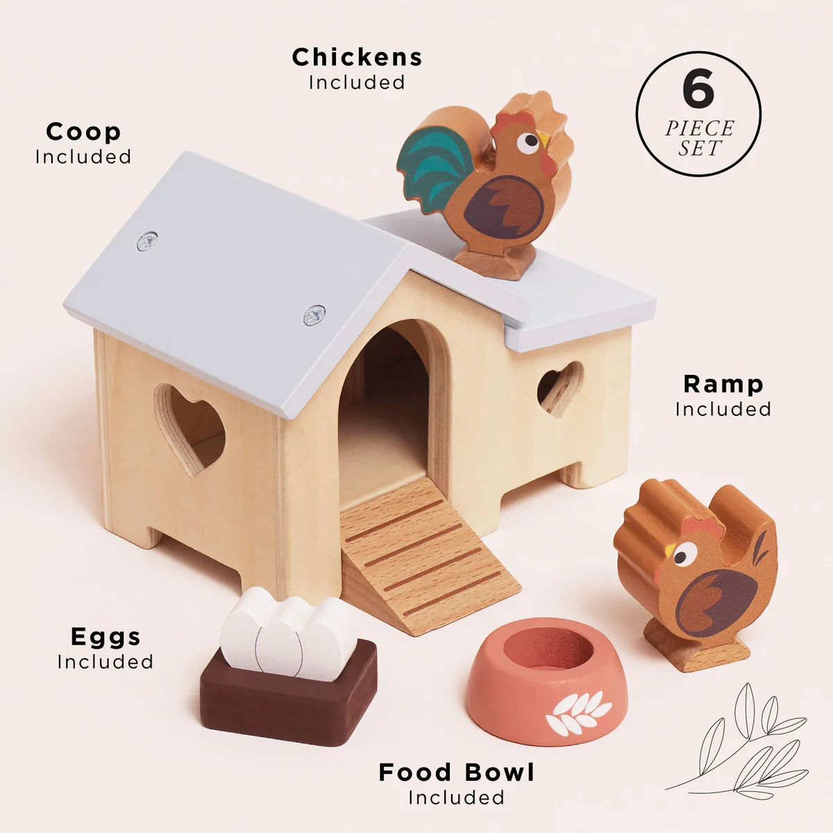 Le Toy Van Wooden Chicken Coop Playset