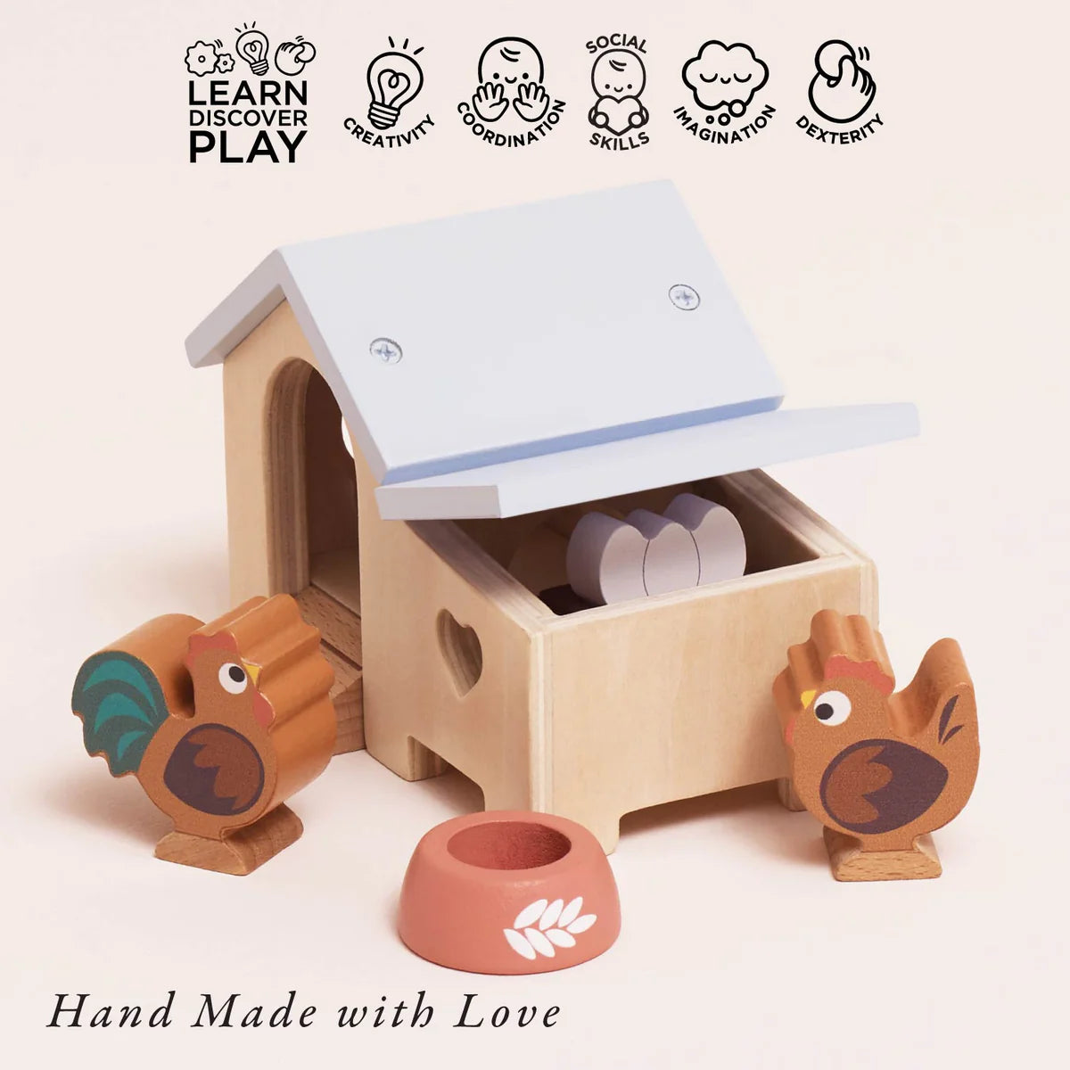 Le Toy Van Wooden Chicken Coop Playset