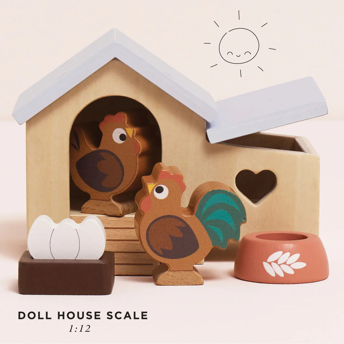Le Toy Van Wooden Chicken Coop Playset