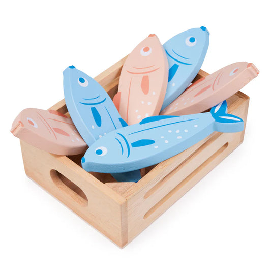 Mentari Wooden Food Crate - Fishmonger - Grace and Fox