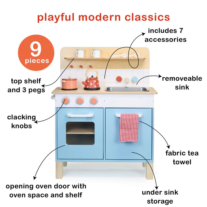 Mentari Kids Wooden Kitchen - Grace and Fox