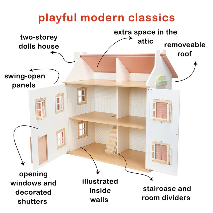 Mentari Wooden Dolls House - Clover - Grace and Fox