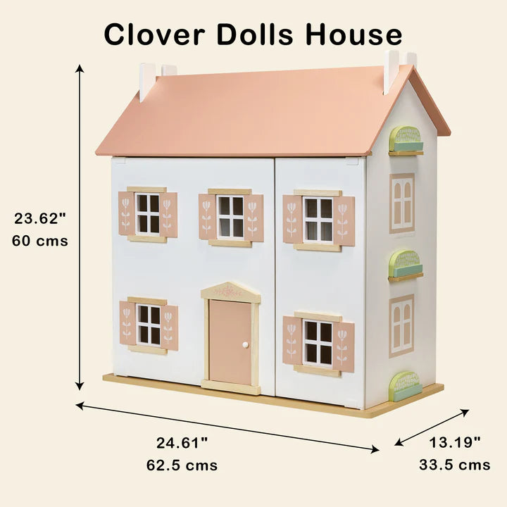 Mentari Wooden Dolls House - Clover - Grace and Fox
