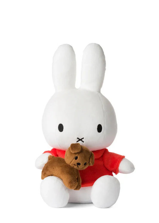 Miffy and Snuffy Sitting Soft Toy - 33cm - Grace and Fox