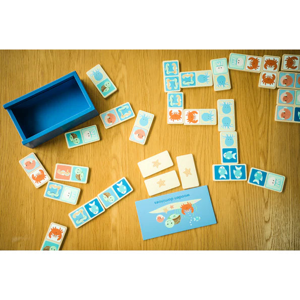 Orange Tree Toys Sea Life Dominoes Set