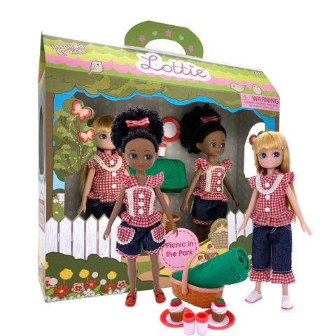 Picnic in the Park Toy Doll Set By Lottie Dolls - Grace and Fox