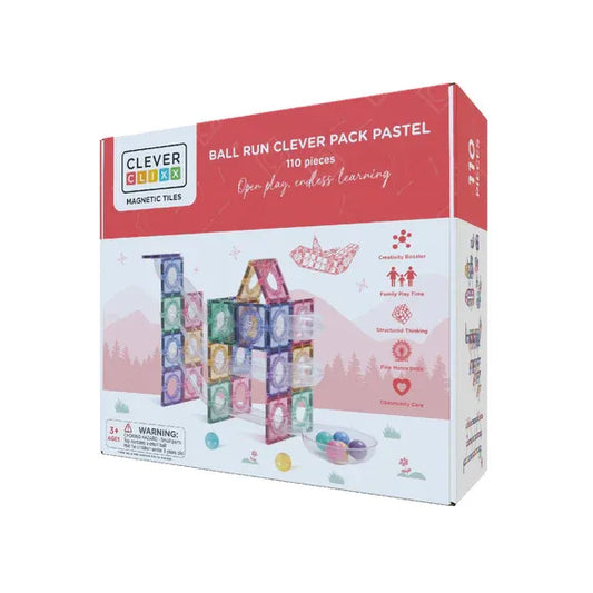 Cleverclixx Ball Run Clever Pack Pastel 110 pieces - Grace and Fox