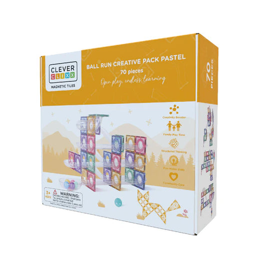 Cleverclixx Ball Run Creative Pack Pastel 70 Pieces - Grace and Fox