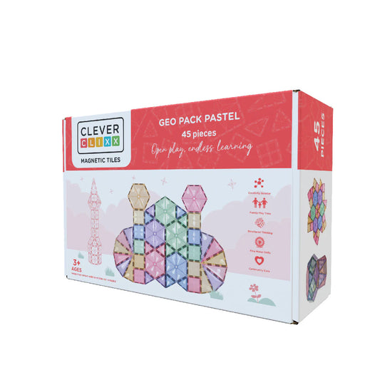Cleverclixx Geo Pack Pastel - 45 Pieces - Grace and Fox