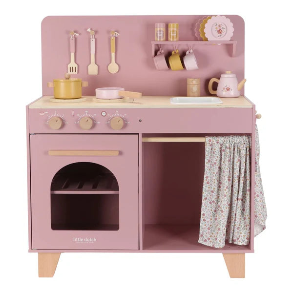 Little Dutch Wooden play kitchen Pink FSC Limited Edition