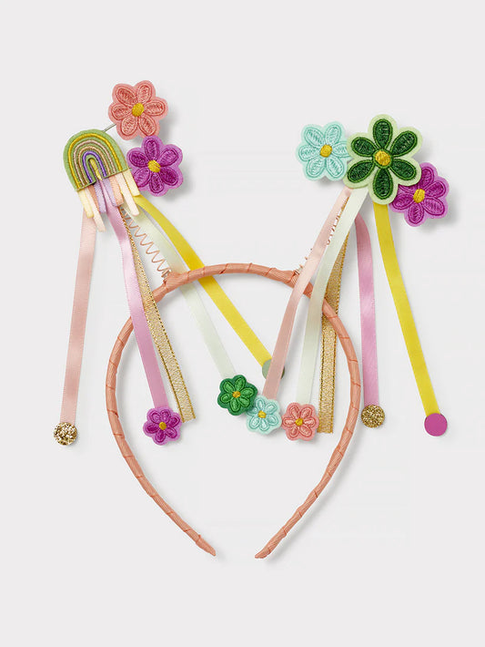 Stych - Flower & Rainbow Bopper Headband - Grace and Fox