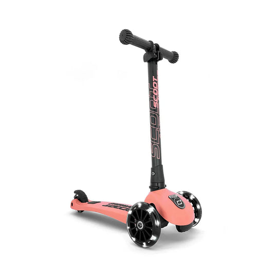 Scoot & Ride Highwaykick 3 LED Scooter - Peach - Grace and Fox