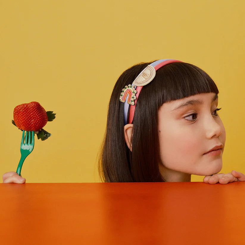 Stych - Lemon and Rainbow Beaded Headbands - Grace and Fox