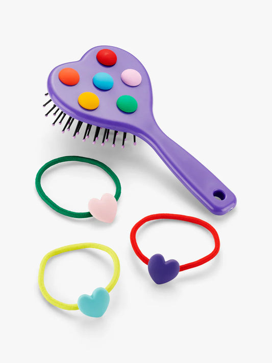 Stych - Spot Hairbrush with Hairbands - Grace and Fox