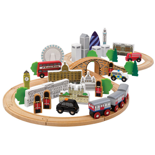 Tidlo City of London Wooden Train Set - Grace and Fox