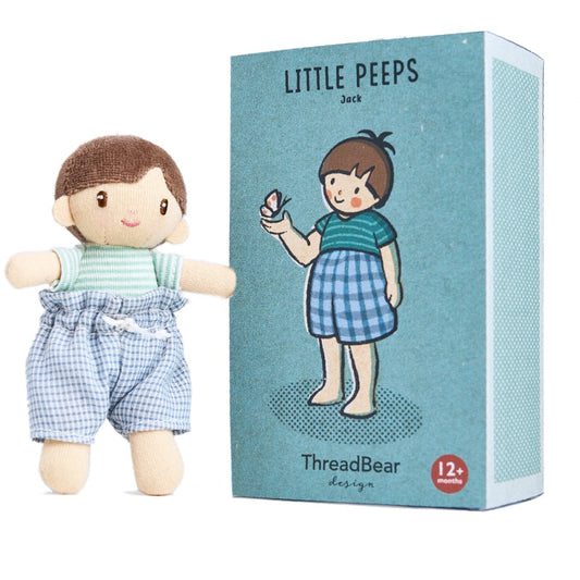 Threadbear Little Peeps Jack Boy Doll - Grace and Fox