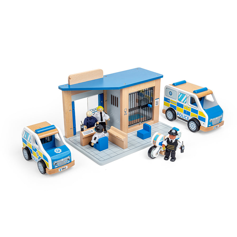 Tidlo Wooden Police Toy Bundle - Grace and Fox