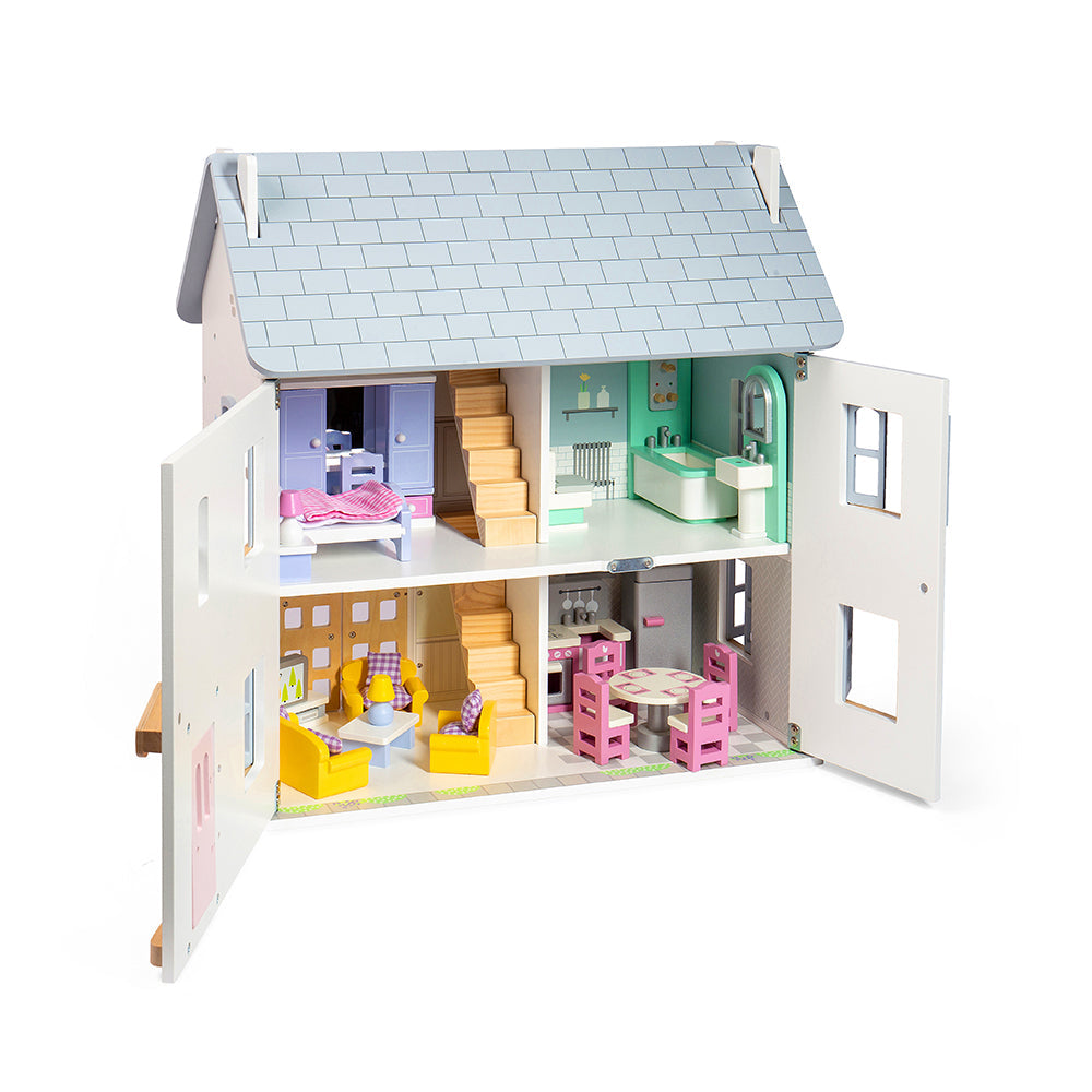 Bigjigs Toys Summer Dolls House & Furniture - Grace and Fox