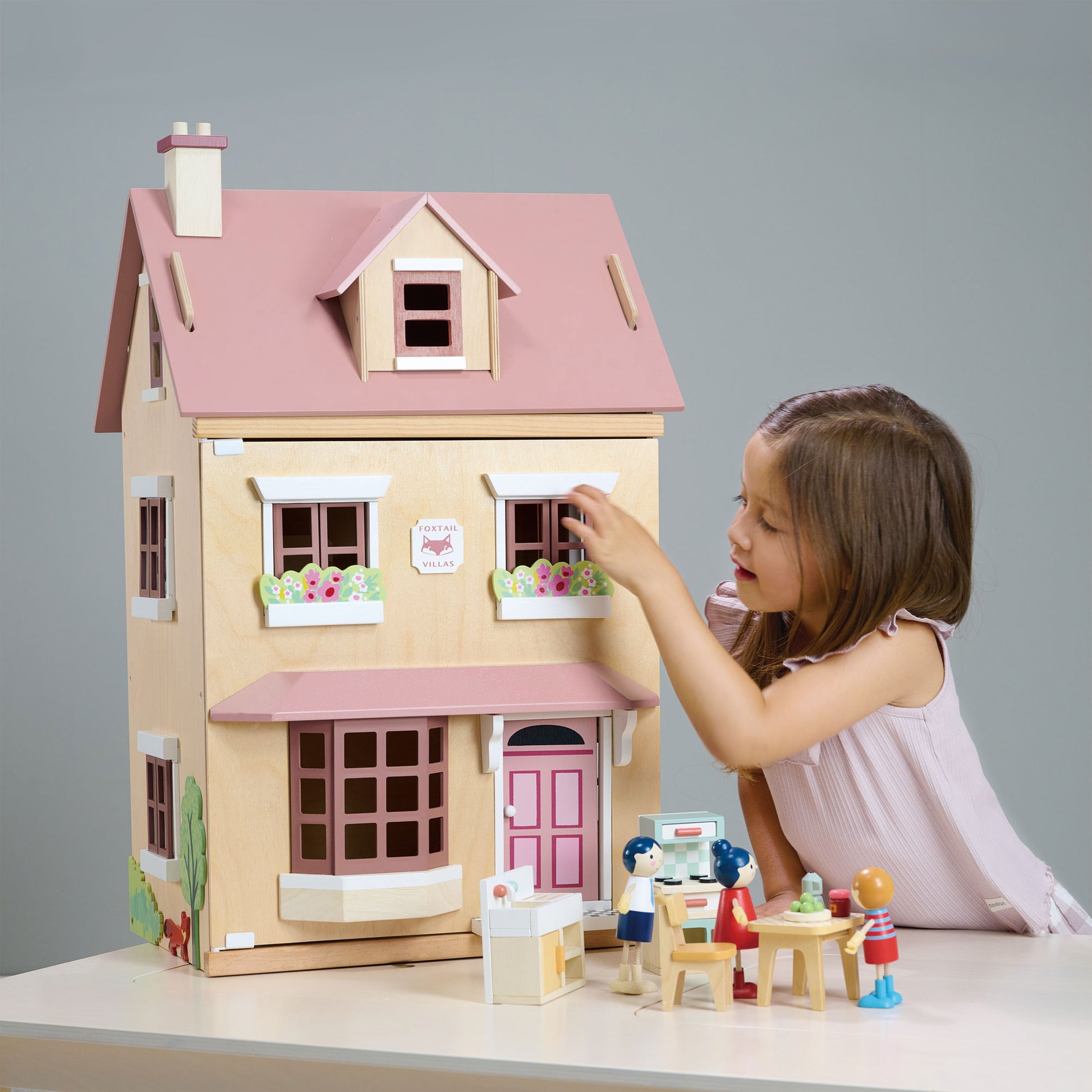 Tender Leaf Toys Foxtail Villa - Pink - Grace and Fox
