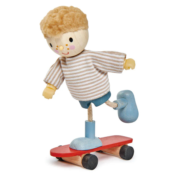 Tender Leaf Toys Edward Doll And His Skateboard - Grace and Fox