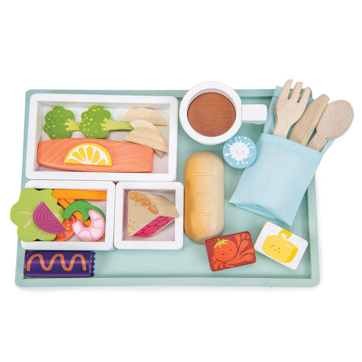 Tender Leaf Toys Wooden Airline Meal Tray