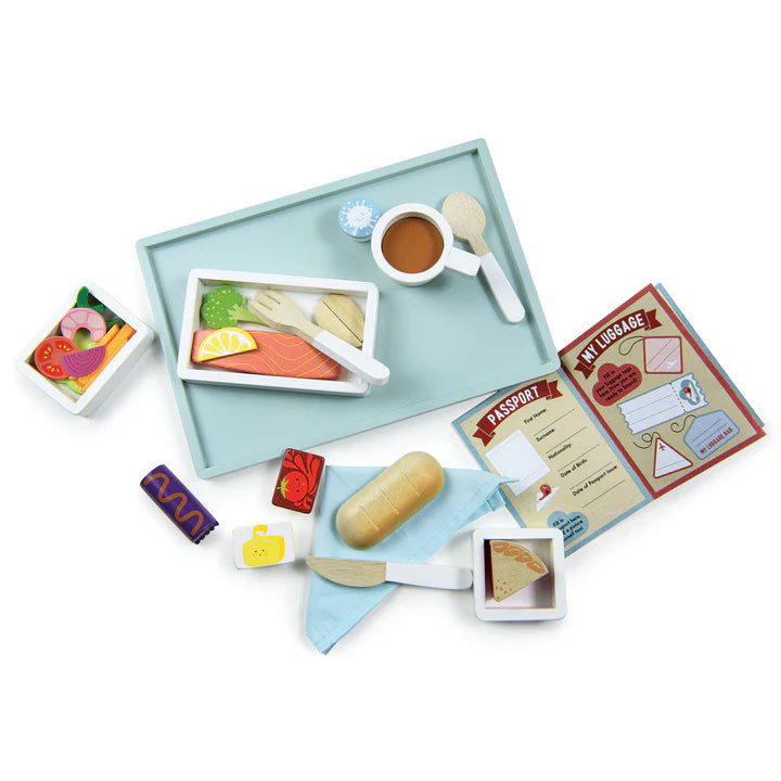 Tender Leaf Toys Wooden Airline Meal Tray