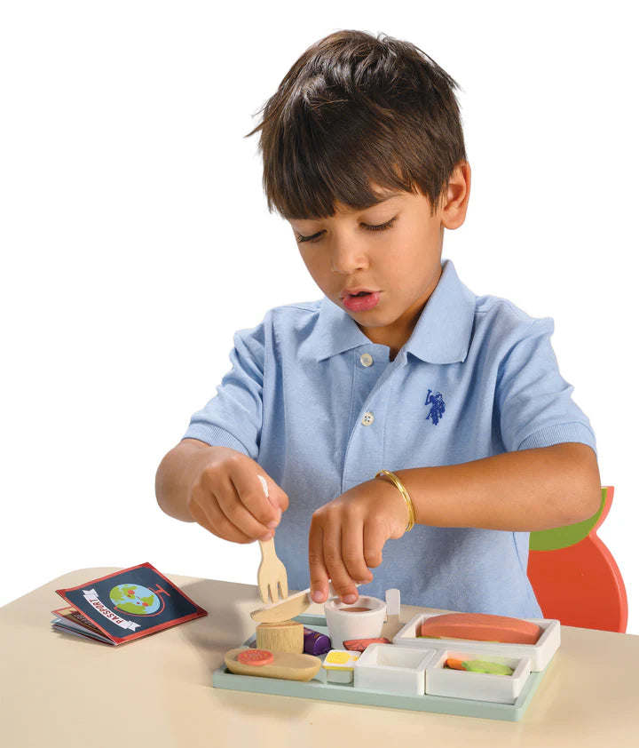 Tender Leaf Toys Wooden Airline Meal Tray